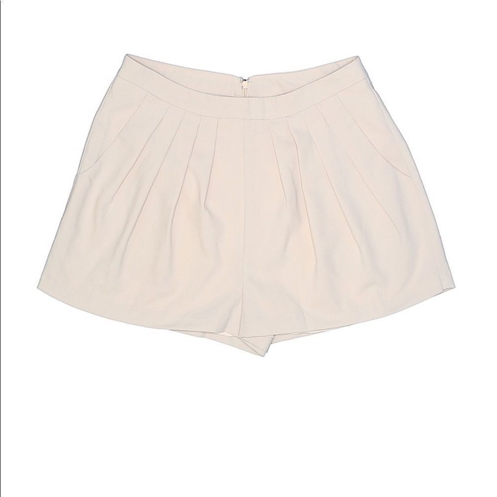 Line & Dot Pleated Dress Shorts